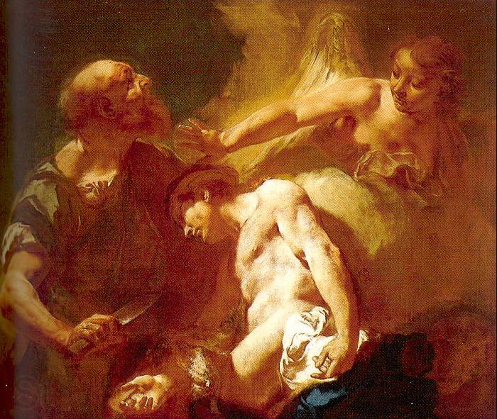 PIAZZETTA, Giovanni Battista The Sacrifice of Isaac France oil painting art